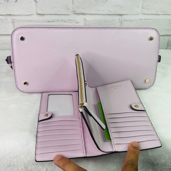 2PCS Kate Spade Medium Dome Satchel Wallet Set - Picture 5 of 8